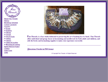 Tablet Screenshot of finethreads-vermontlace.com